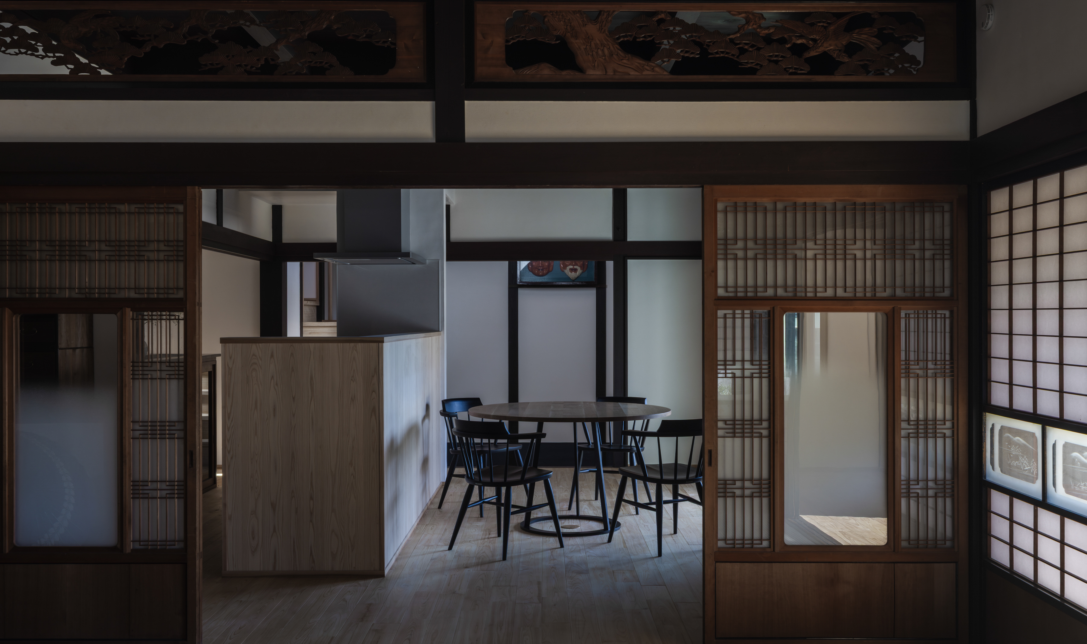 Traditional Living Space with Shoji Screens